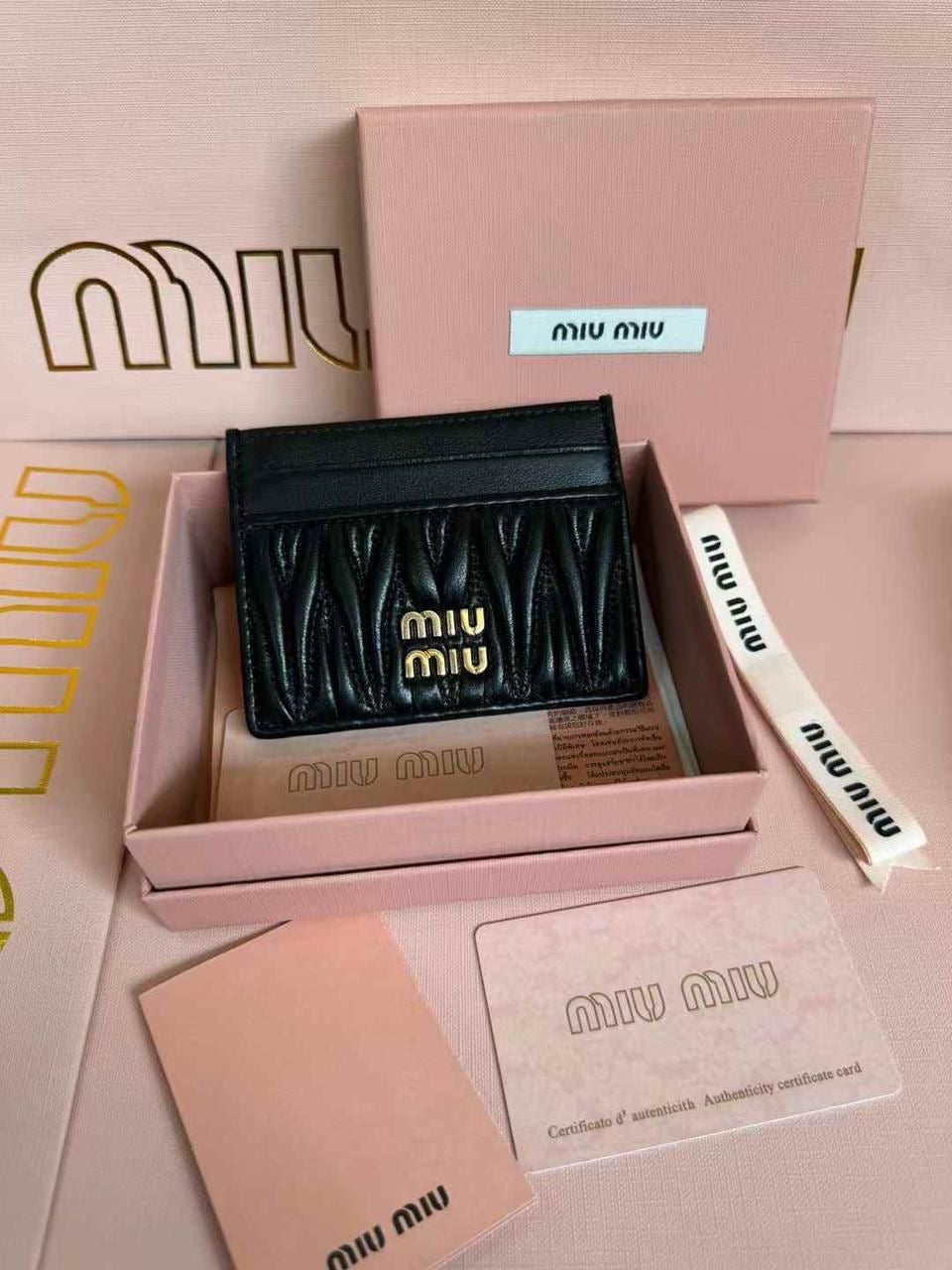 Miu Miu Card Holder - Black