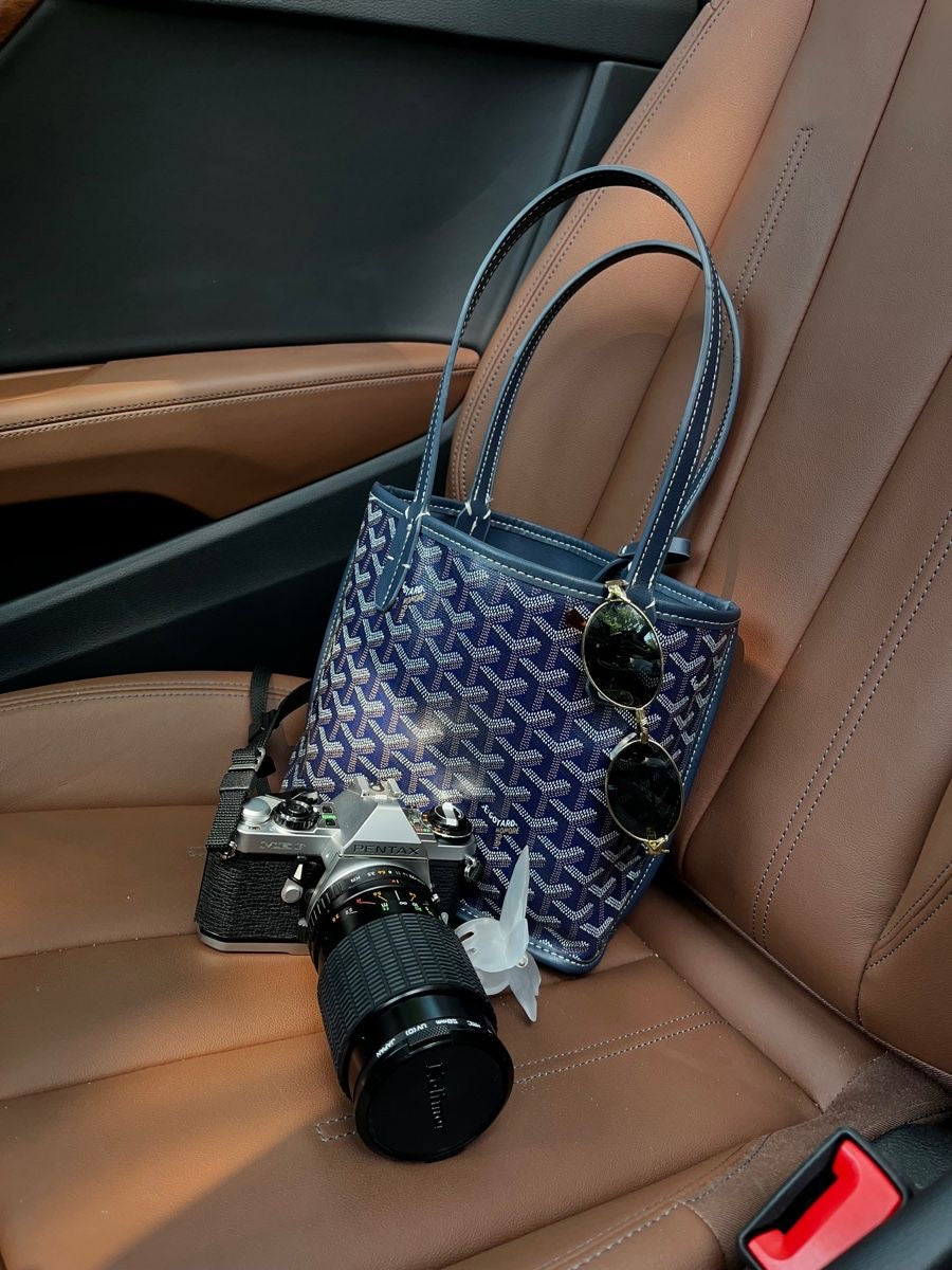 Goyard Tote Bag - Blue Medium