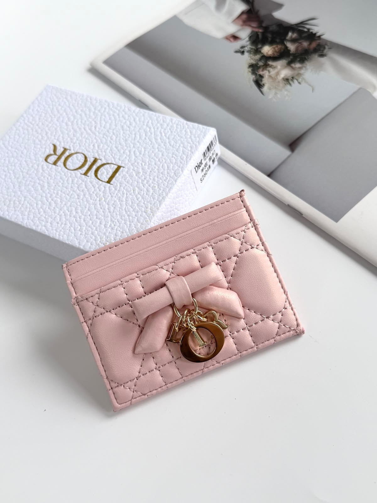 Dior Lady Card Holder - Pink