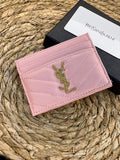 YSL Card Holder - Pink