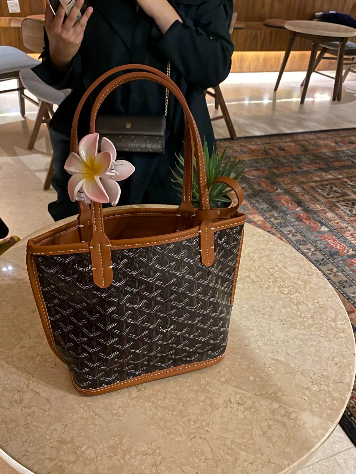 Goyard Tote Bag - Black Medium