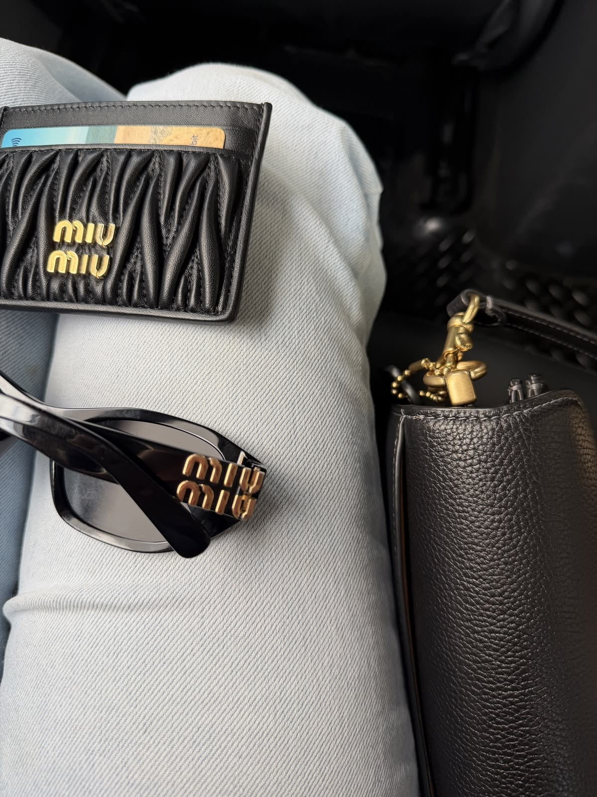 Miu Miu Card Holder - Black