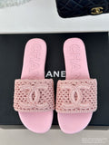 Chanel Pink Slides