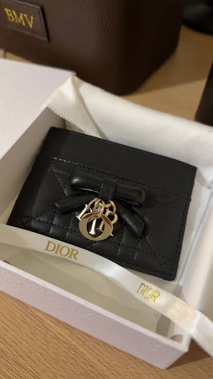 Dior Lady Card Holder - Black