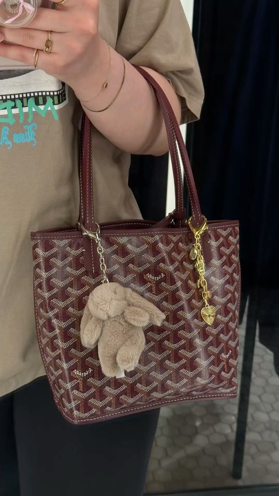 Goyard Tote Bag - Maroon Medium