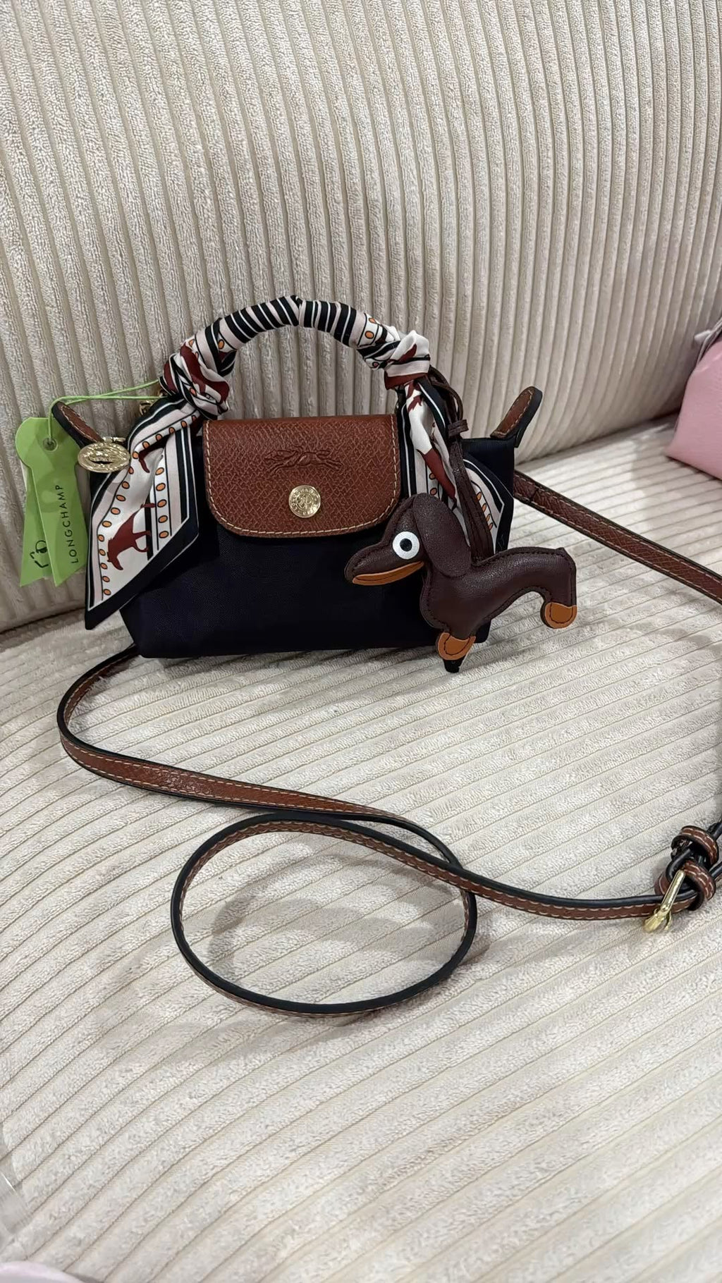 Longchamp Long-Strap Crossbody Bag - Blue