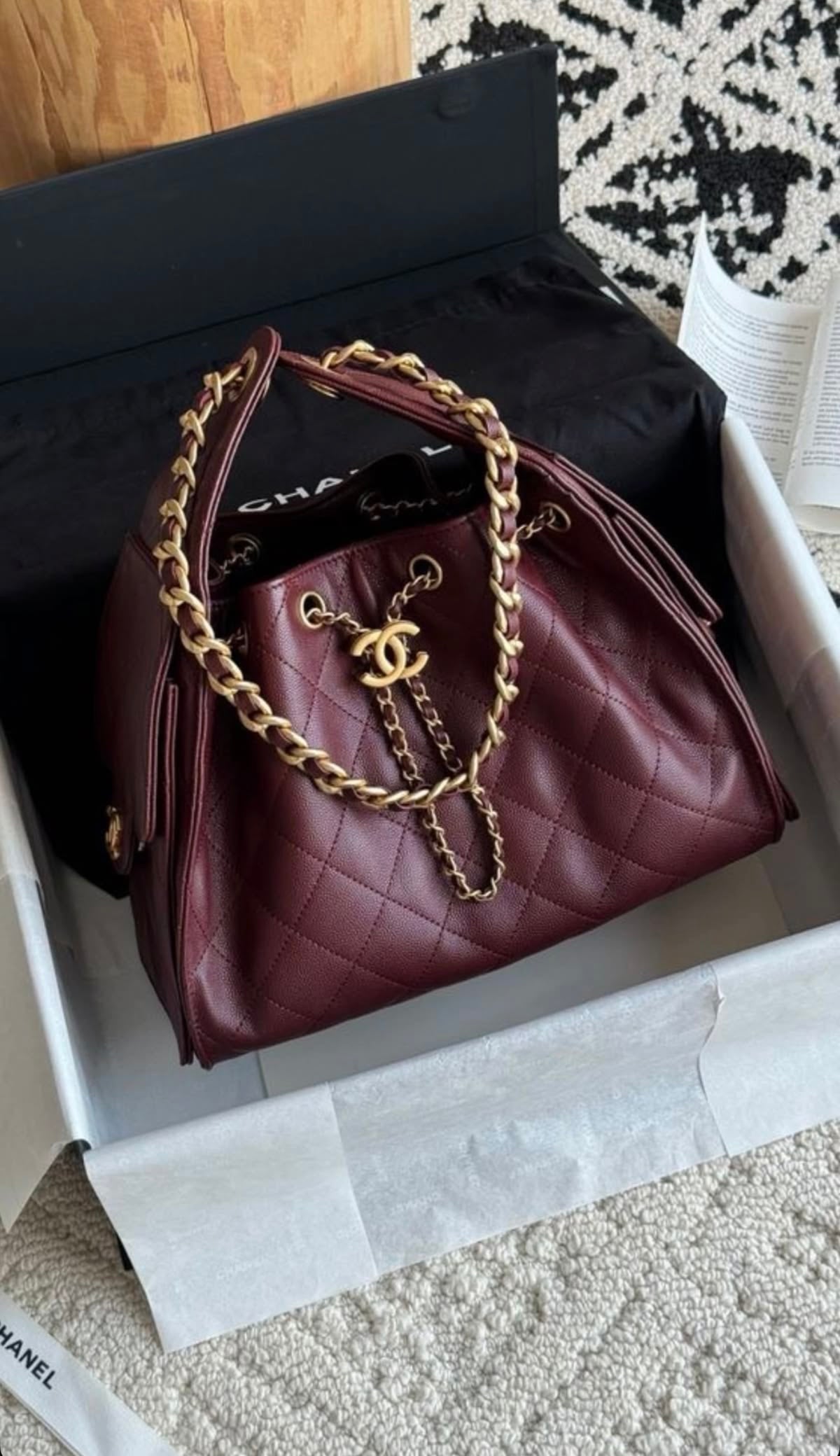 Chanel 25’ Maroon